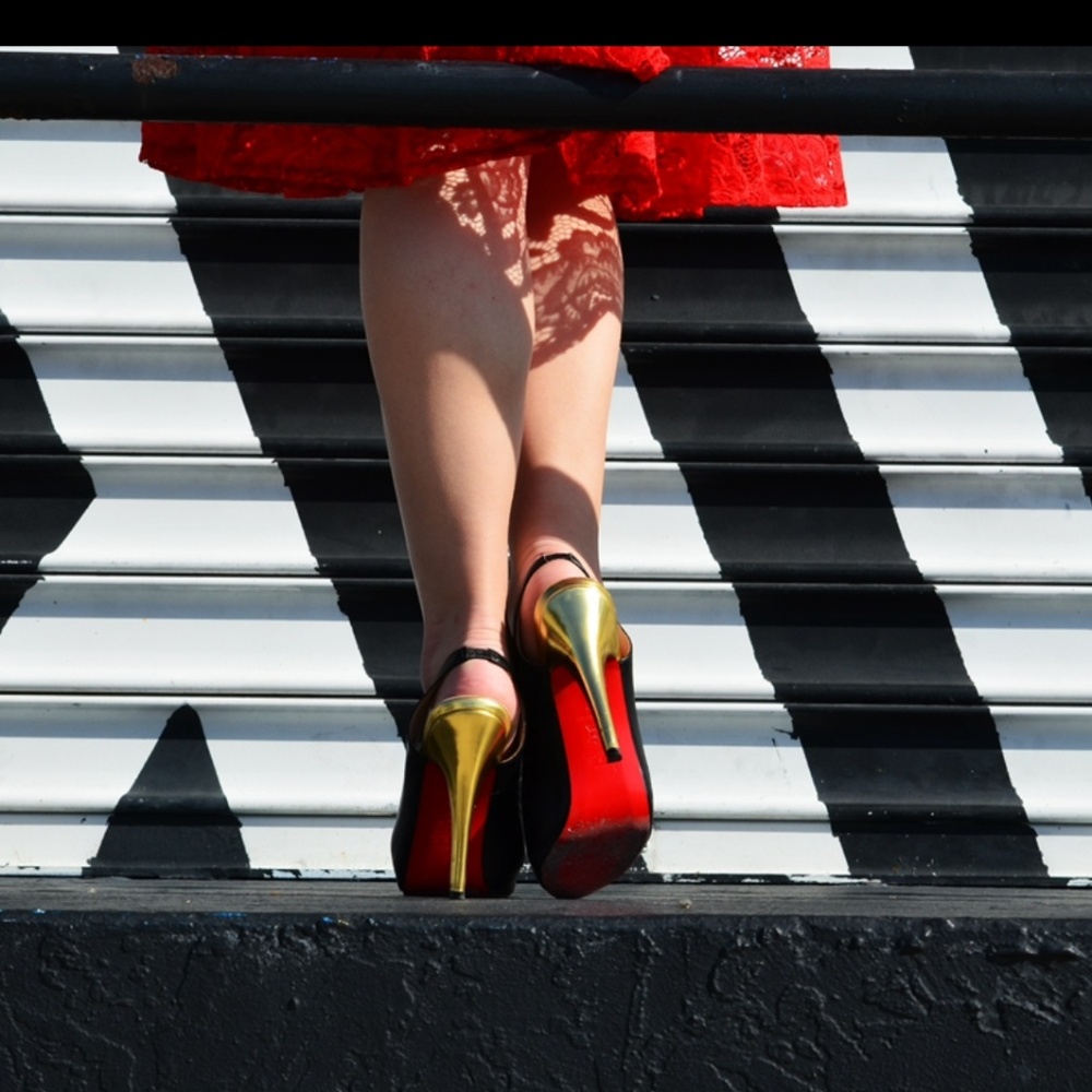 Christian Louboutin Sling Back Heels